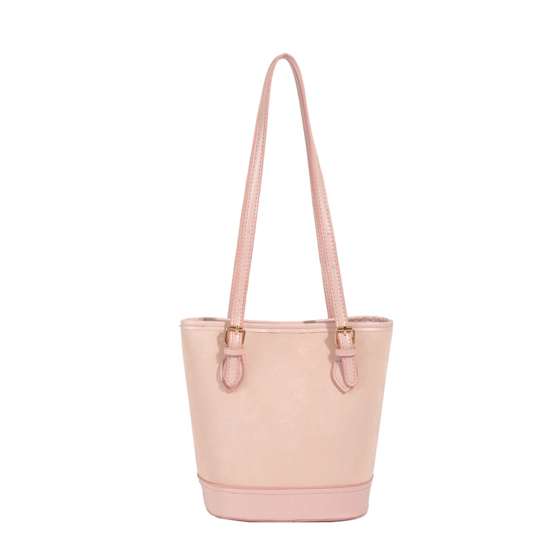 Women's Pu Leather Color Block Streetwear Magnetic Buckle Shoulder Bag