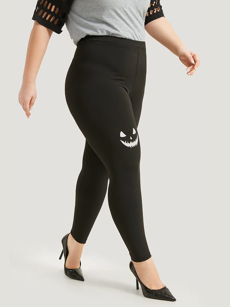 High Rise Halloween Print Leggings