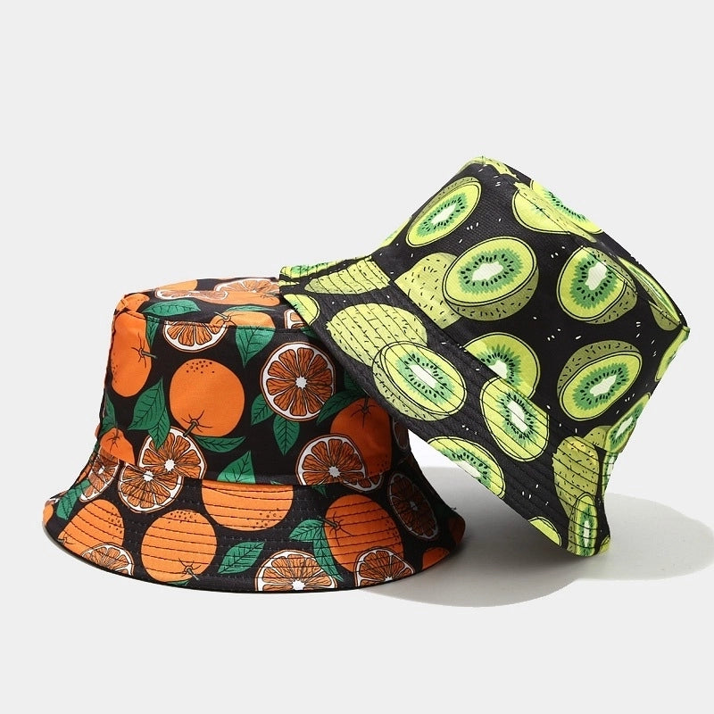 Women's Cute Sweet Fruit Printing Bucket Hat