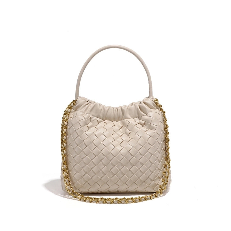 Women's Small Pu Leather Solid Color Streetwear Square Open Handbag