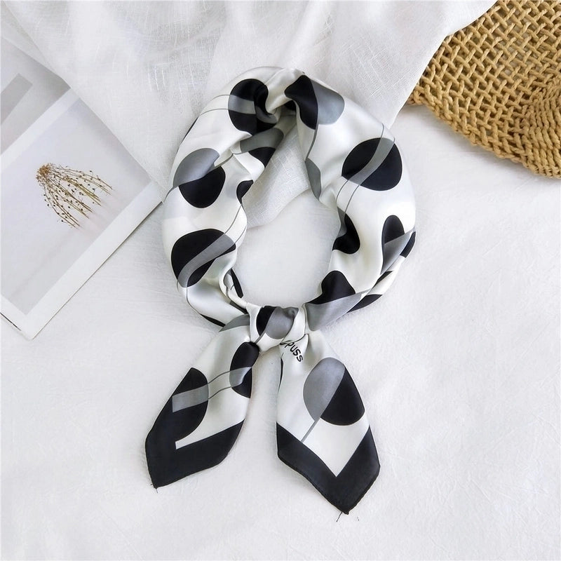 New Wild Spring Scarf To Protect The Cervical Spine  Thin Sunscreen Small Square Silk Scarf For Women