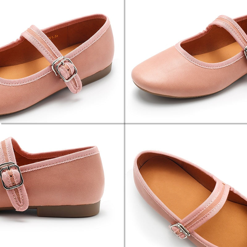 Handmade Leather Womens Michaela Mary Jane Flats in 9 Colors