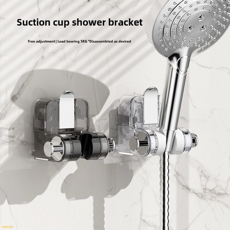 Suction Cup Shower Bracket Removable Bathroom Bathroom Shower Head Holder Adjustable Moisture-proof Shower Rack