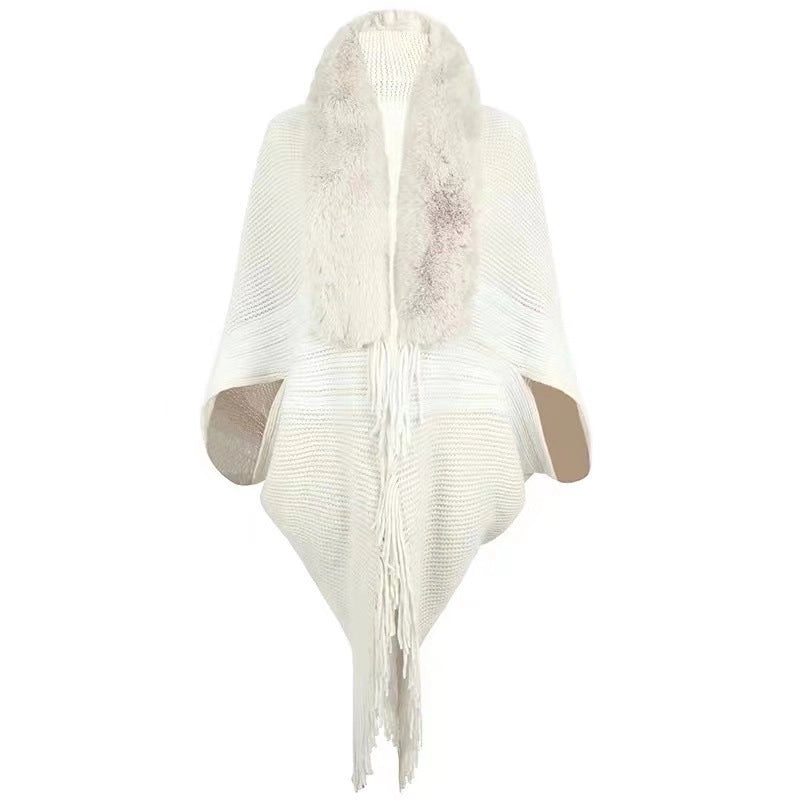 Women's Streetwear Stripe Polyester Tassel Shawl