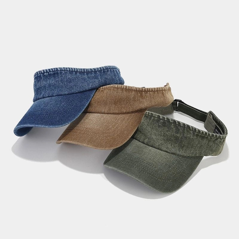 Unisex Retro Solid Color Sun Hat