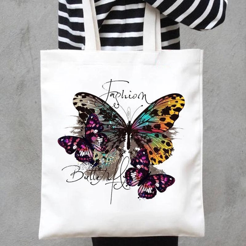 Women's Minimalist Butterfly Shopping Bags