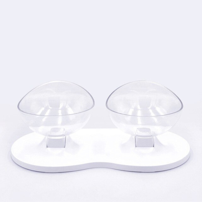 Plastic Cat Feeder with Anti-Slip Base