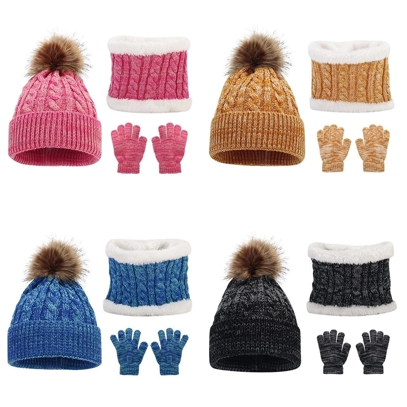 Kid's Basic Minimalist Solid Color Wool Cap