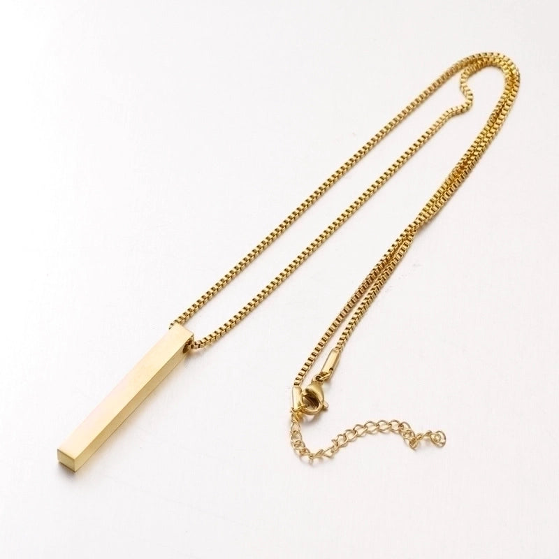 Stainless Steel 18K Gold Plated Basic Modern Style Plating Geometric None Pendant Necklace
