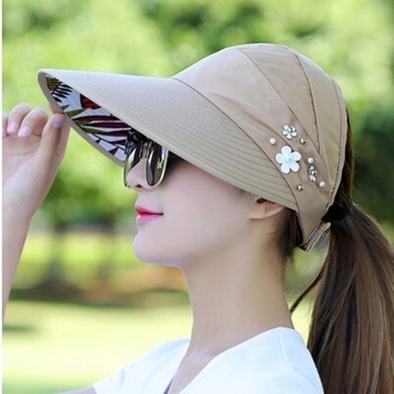 Cloth Fashion  Hat  (beads Style - Navy) Nhcm1239-beads Style - Navy