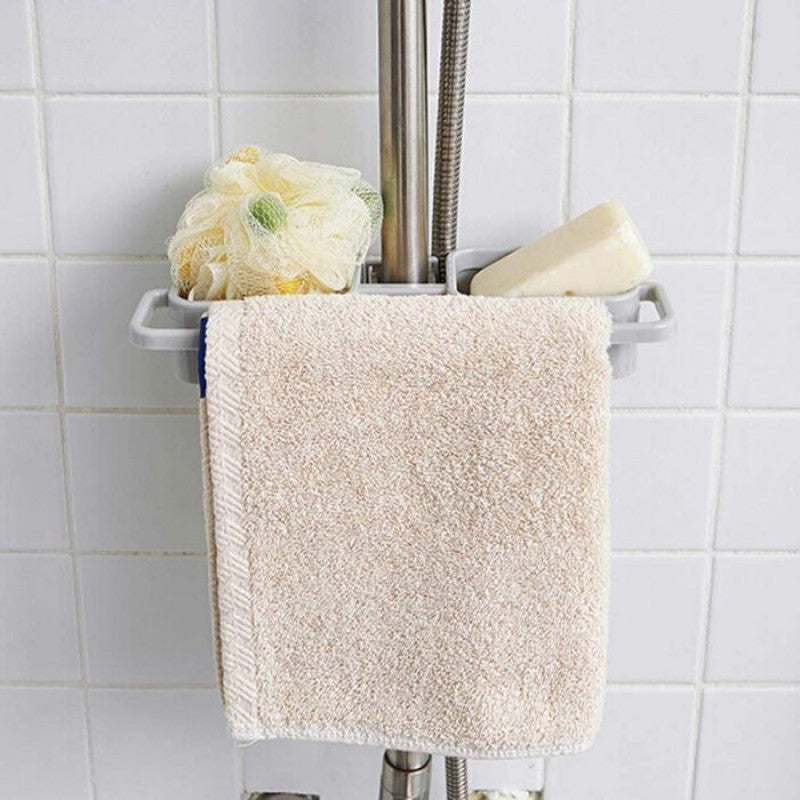 Kitchen Sink Faucet Sponge Soap Cloth Drain Rack Storage Organizer Shelf Holder