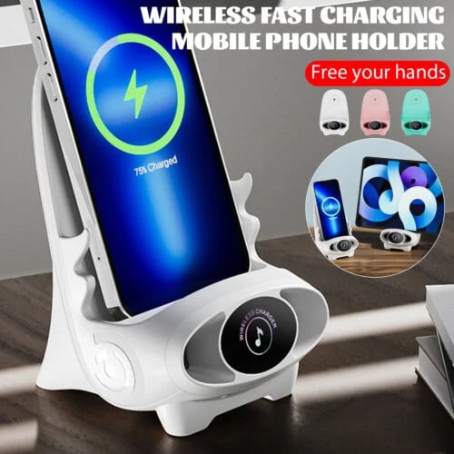 ✨2023 New ✨-Mini chair wireless fast charger multifunctional phone holder