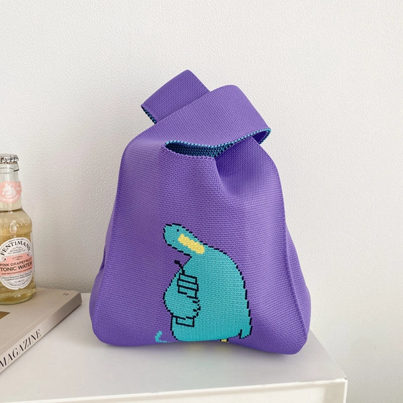 Women's Small All Seasons Polyester Animal Cute Square Open Handbag
