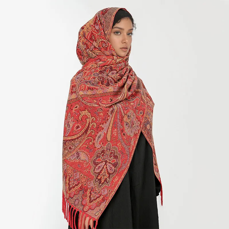 Women's Ethnic Style Minimalist Geometric Solid Color Polyester Scarf