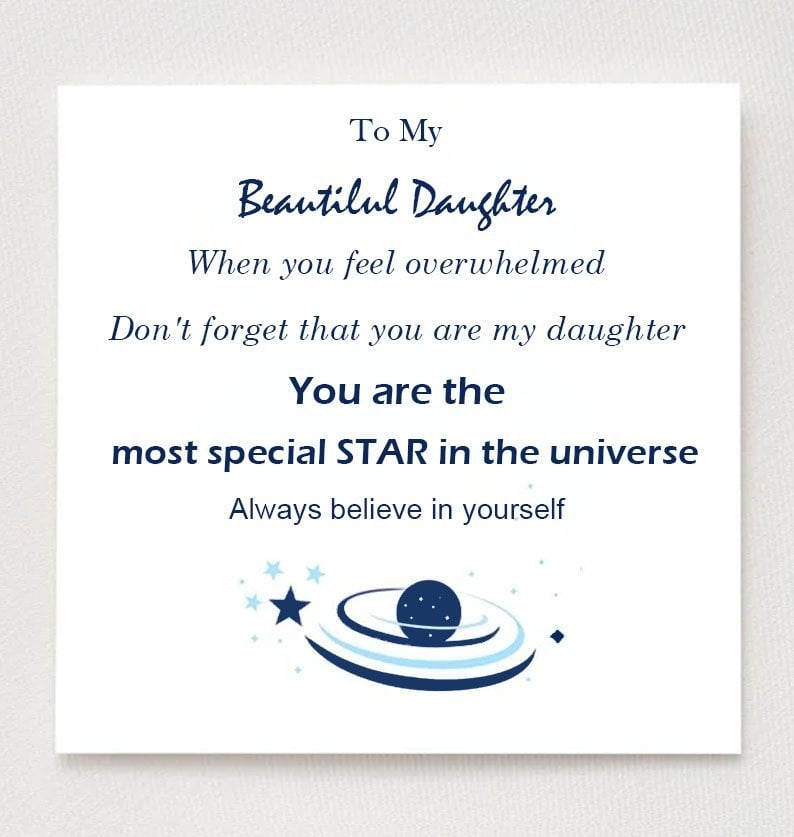 FOR DAUGHTER - YOU ARE THE MOST SPECIAL STAR IN THE UNIVERSE BRACELET✨