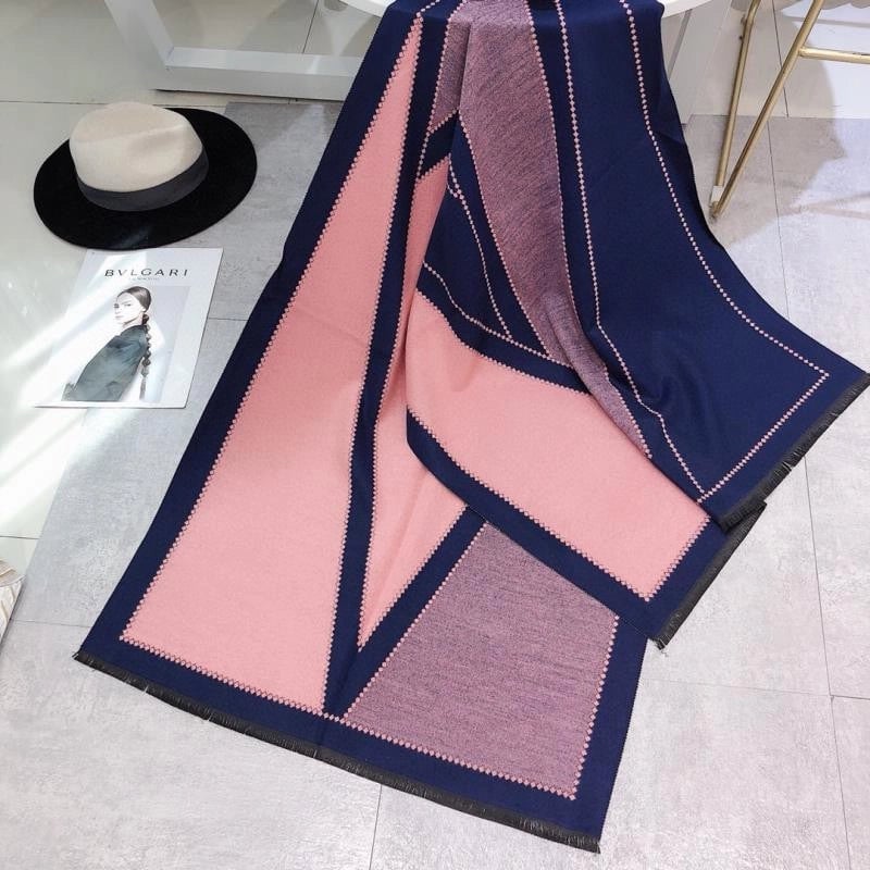 Women's Basic Minimalist Color Block Imitation Cashmere Printing Scarf