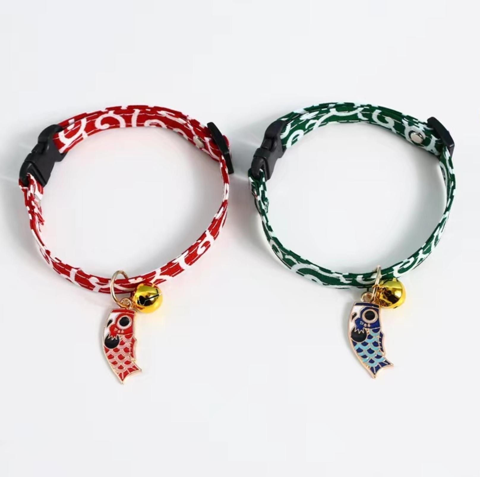 Koi Fish Pendant Adjustable Pet Collar