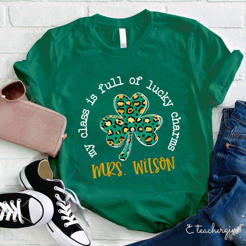 Personalized My Class Is Full Of Lucky Charms Teacher T-Shirt