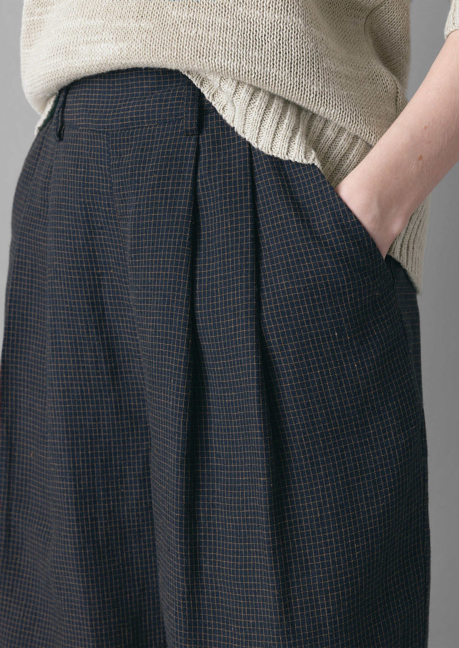 Mariner Grid Check Trousers | North Sea