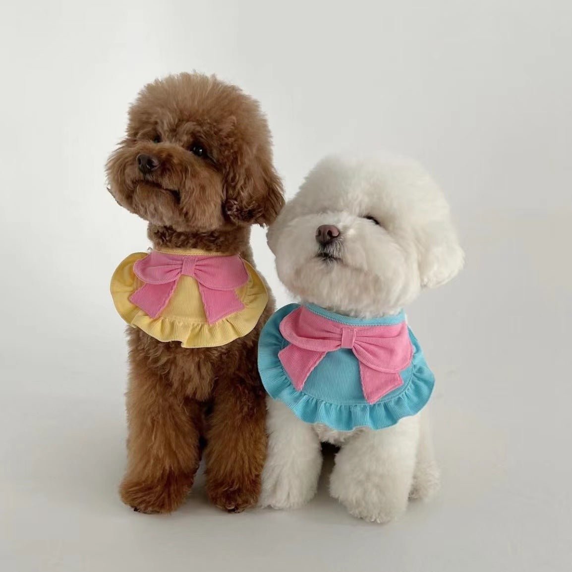 Contrast Color Sweet Dog Cat Bandana Bibs