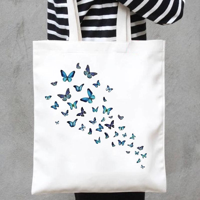 Women's Minimalist Butterfly Shopping Bags