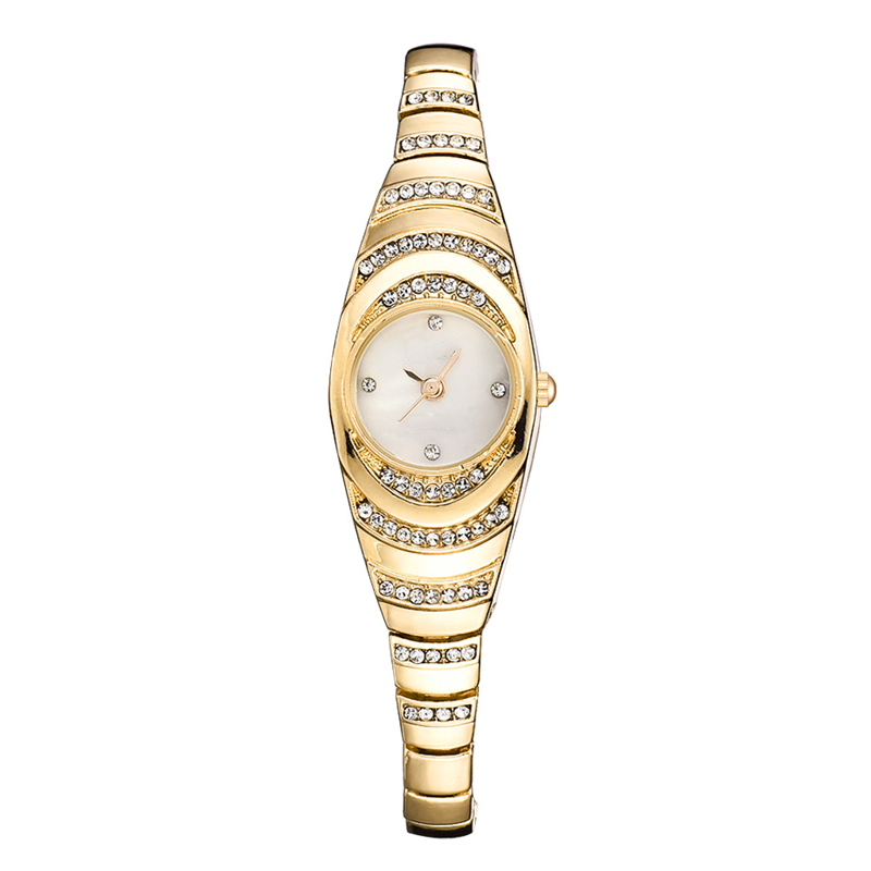 Orologio da polso con bracciale in strass da donna