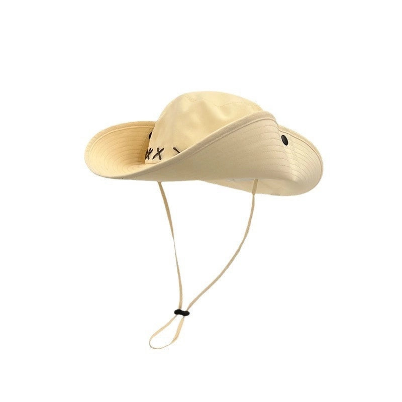 Unisex Basic Cowboy Style Modern Style Geometric Solid Color Big Eaves Bucket Hat