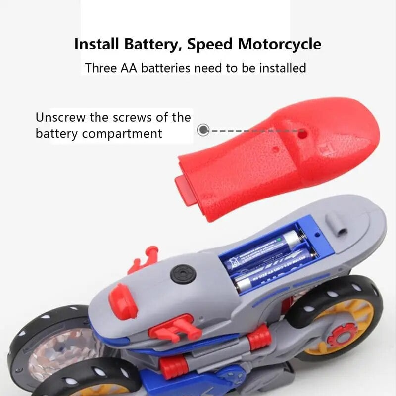 🎁New Electric Light and Music Deformation Motorcycle