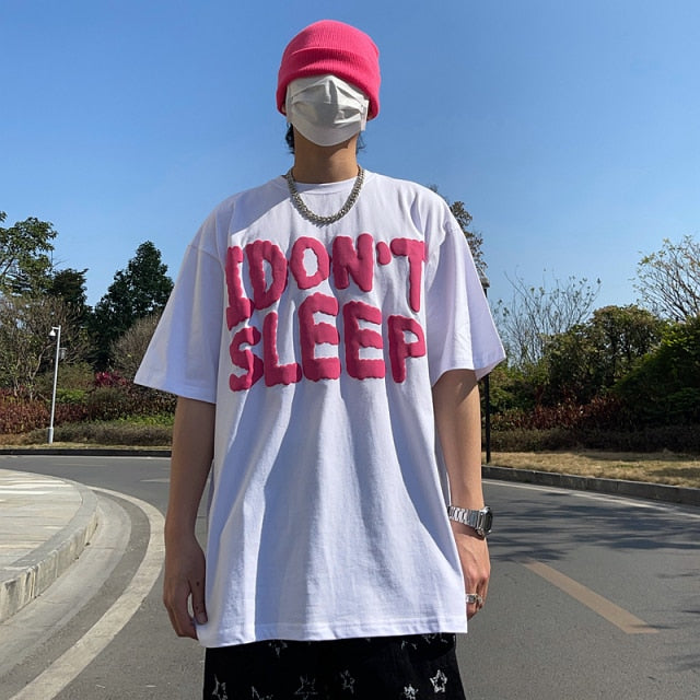 I Don't Sleep Puff Print Tee