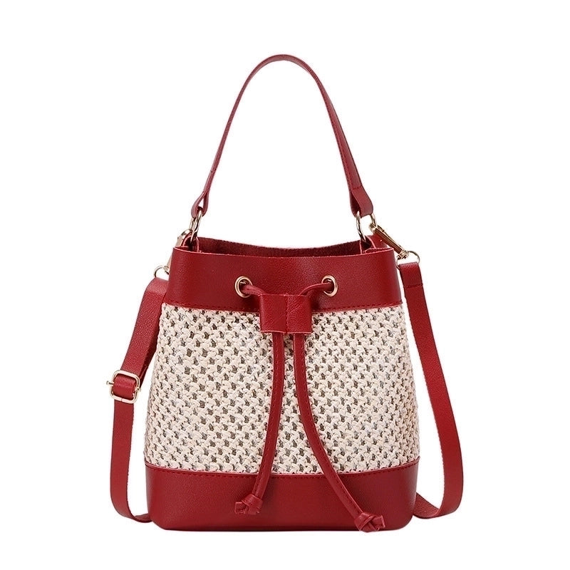Women's Small Autumn Pu Leather Fashion Bucket Bag