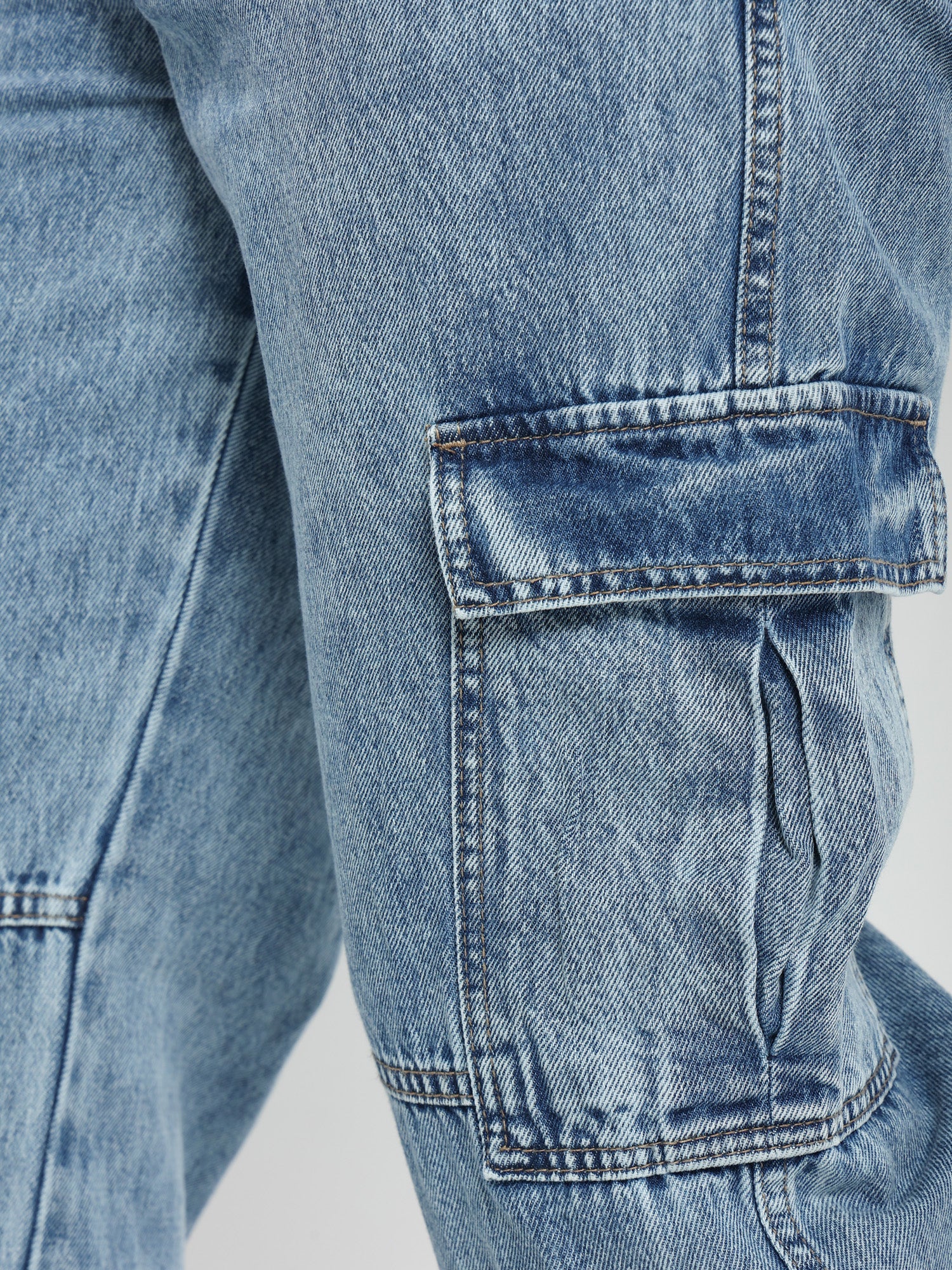 Casual Cargo Denim Jeans