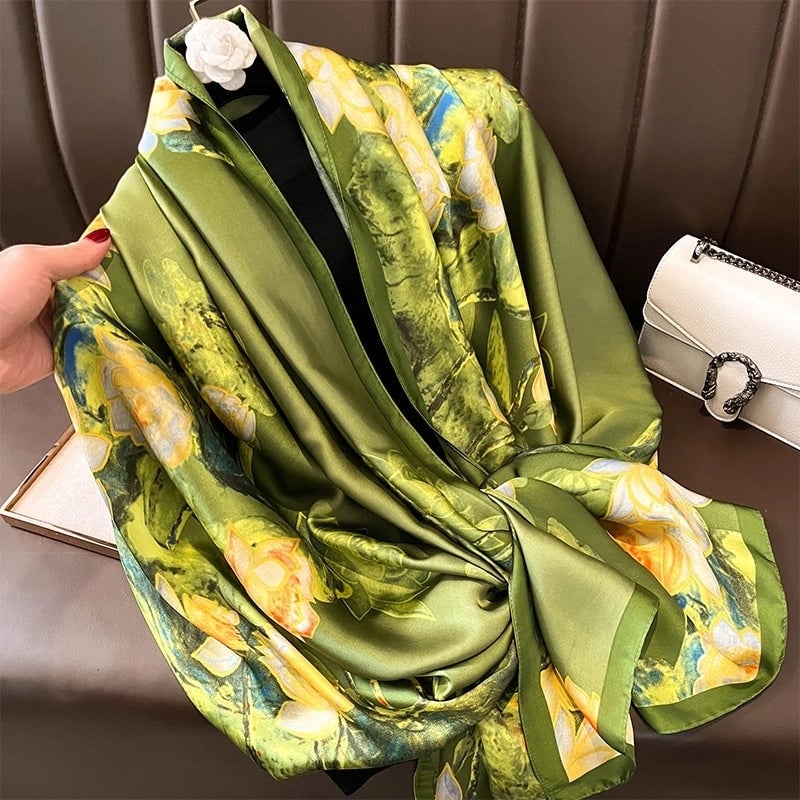 Fashion Silk Scarf (707 Main Color) Nhcj0164-707 Main Color
