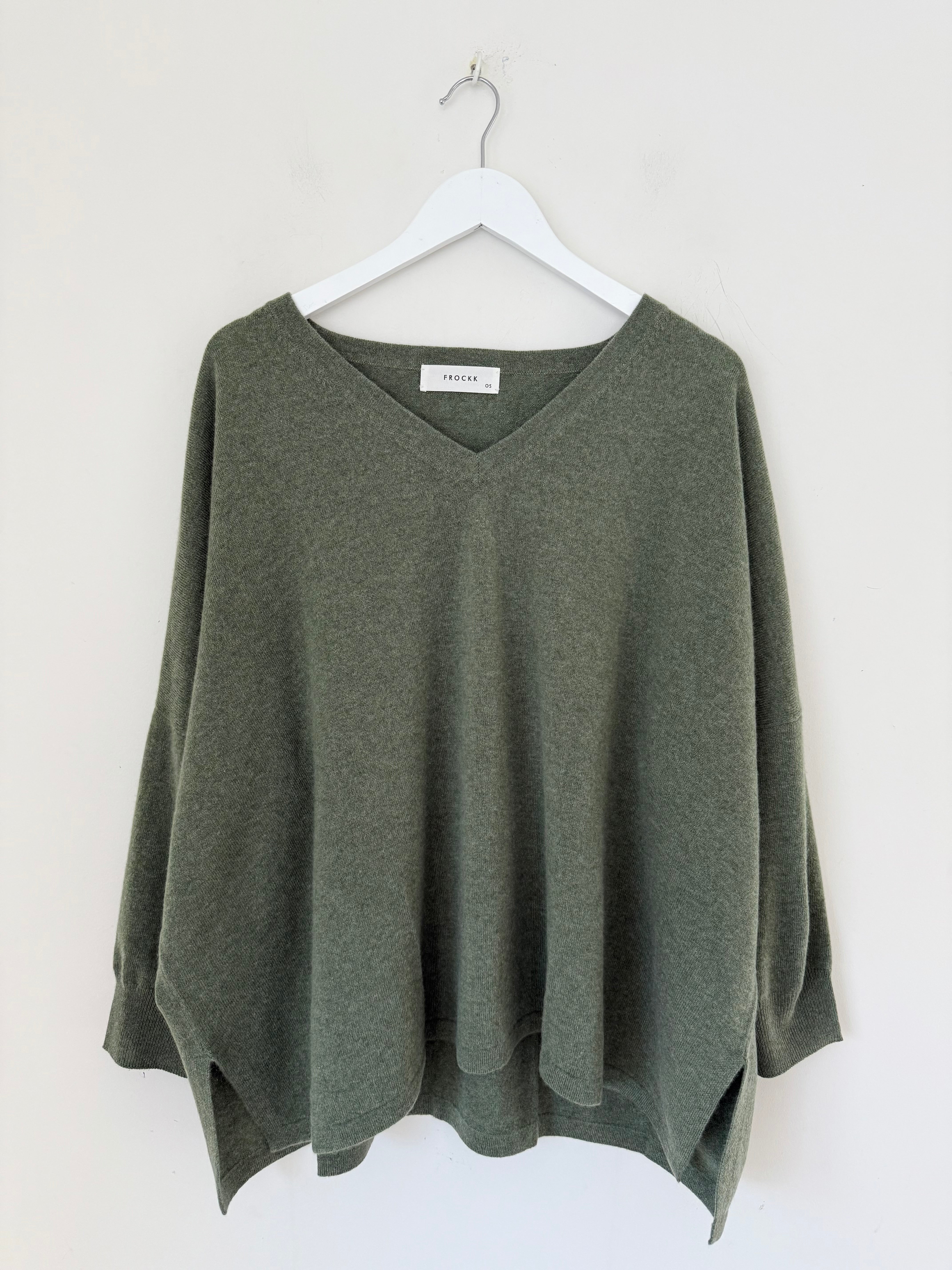 relaxed boyfriend knit-winter sage cashmere