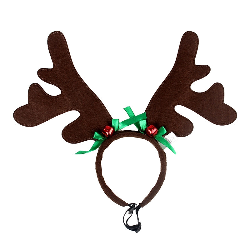 Ji Zizi's Spring And Autumn Outgoing Luminous Pet Supplies Christmas Dog Hair Hoop Cat Jewelry Holiday Head Hoop