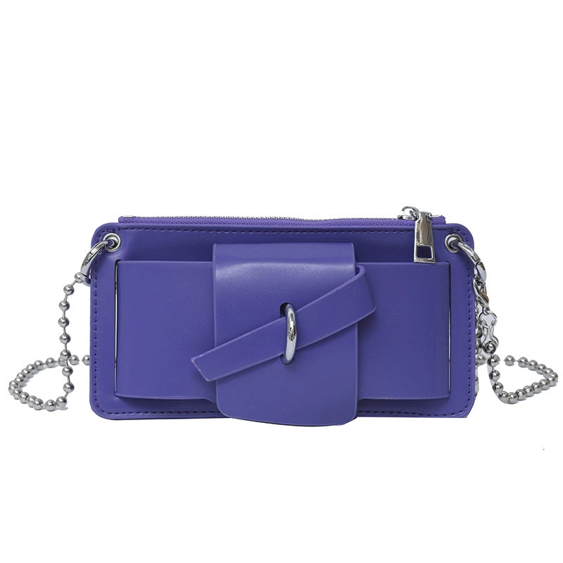 Women's Small Summer Pu Leather Classic Style Square Bag