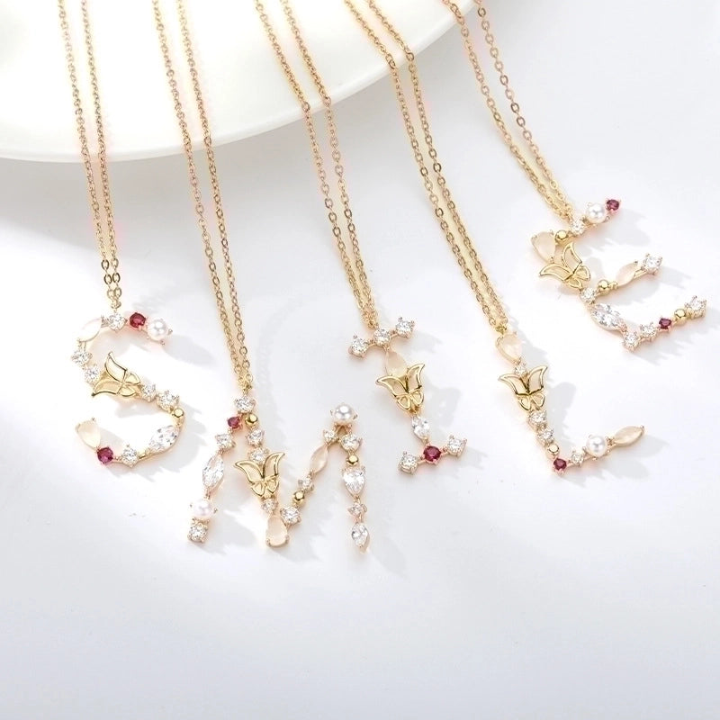 Copper Letter Copper Necklaces