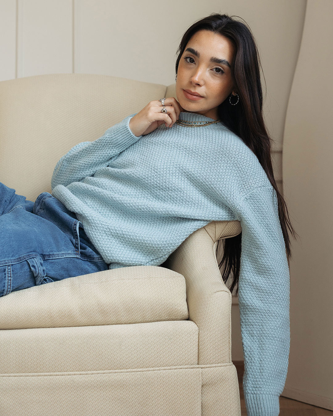 Women Honeycomb Pullover