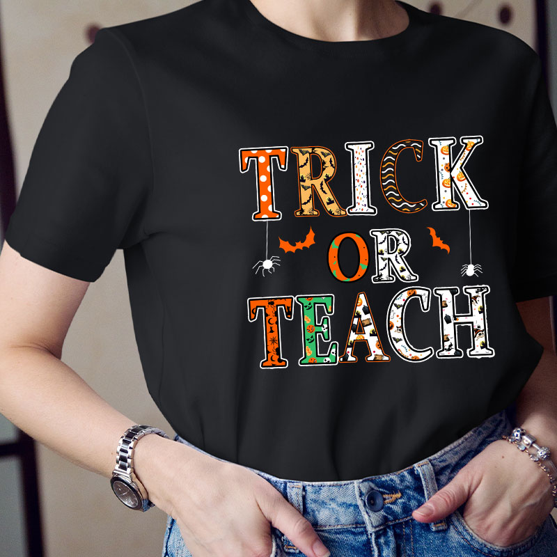 Trick Or Teach Spider Is Coming T-Shirt