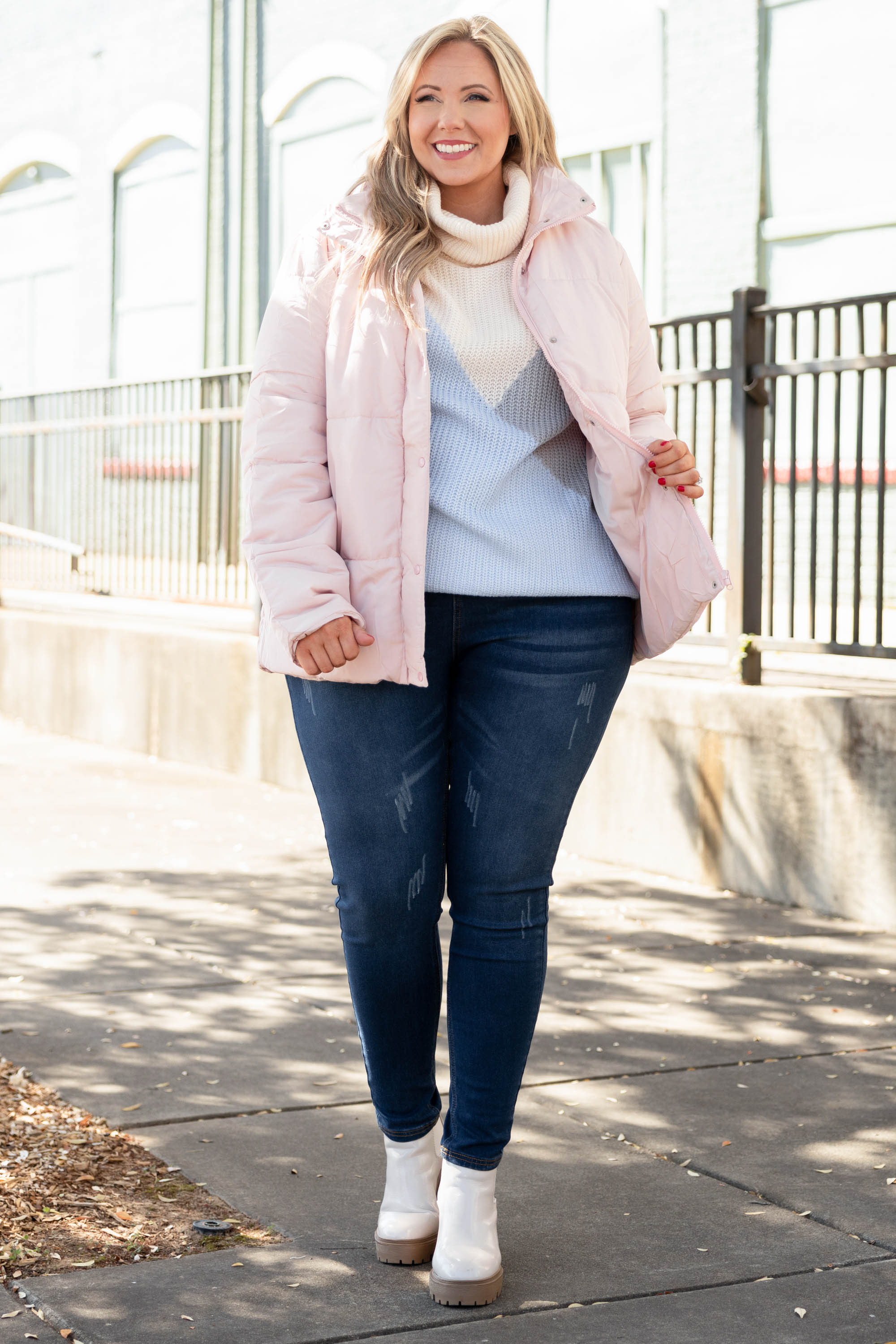 Winter Mornings Jacket. Pink