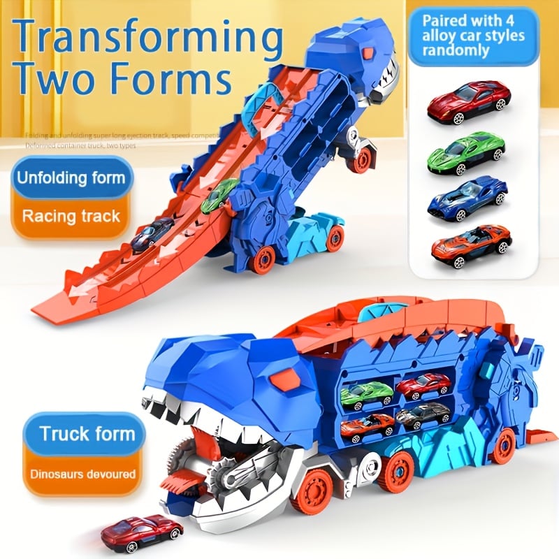 🚗 FREE SHIPPING🚗Transport Dinosaur Truck with Foldable Sliding