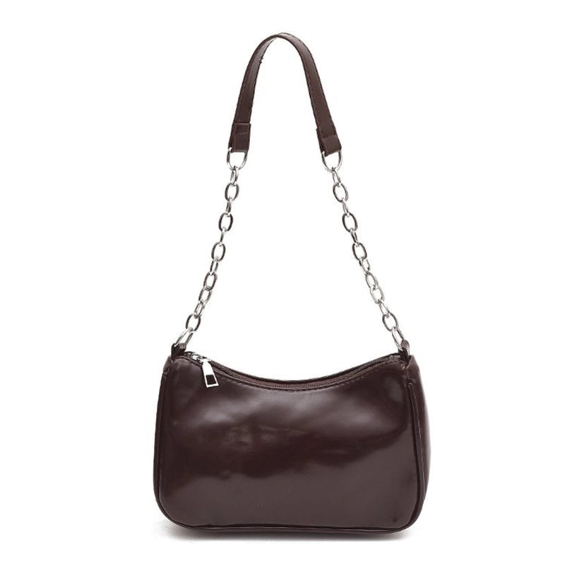 Women's Medium Polyester Solid Color Basic Classic Style Multicolor Square Zipper Square Bag