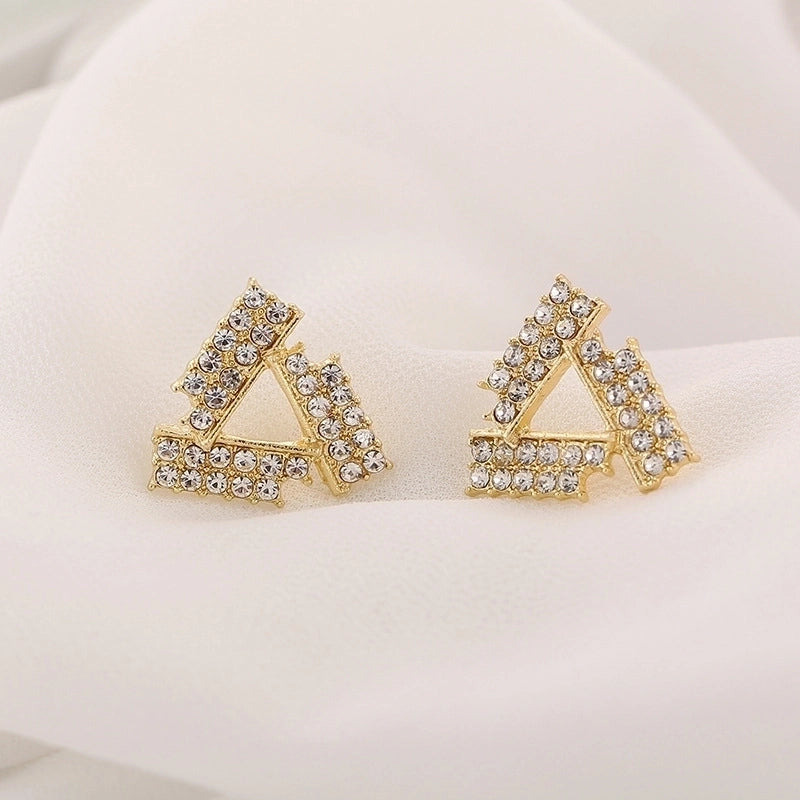 1 Pair Fashion Flower Butterfly Bow Knot Inlay Alloy Artificial Pearls Rhinestones Shell Earrings