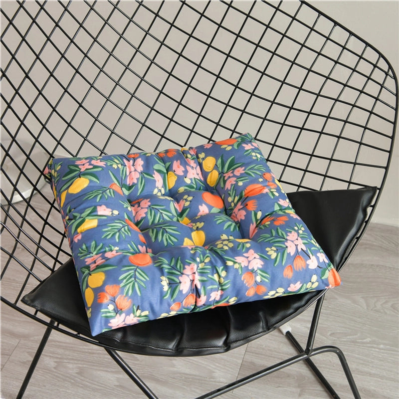 Printed Cushion Thickened Chair Cushion Office Sedentary Seat Cushion Dining Chair Cushion Student Chair Cushion