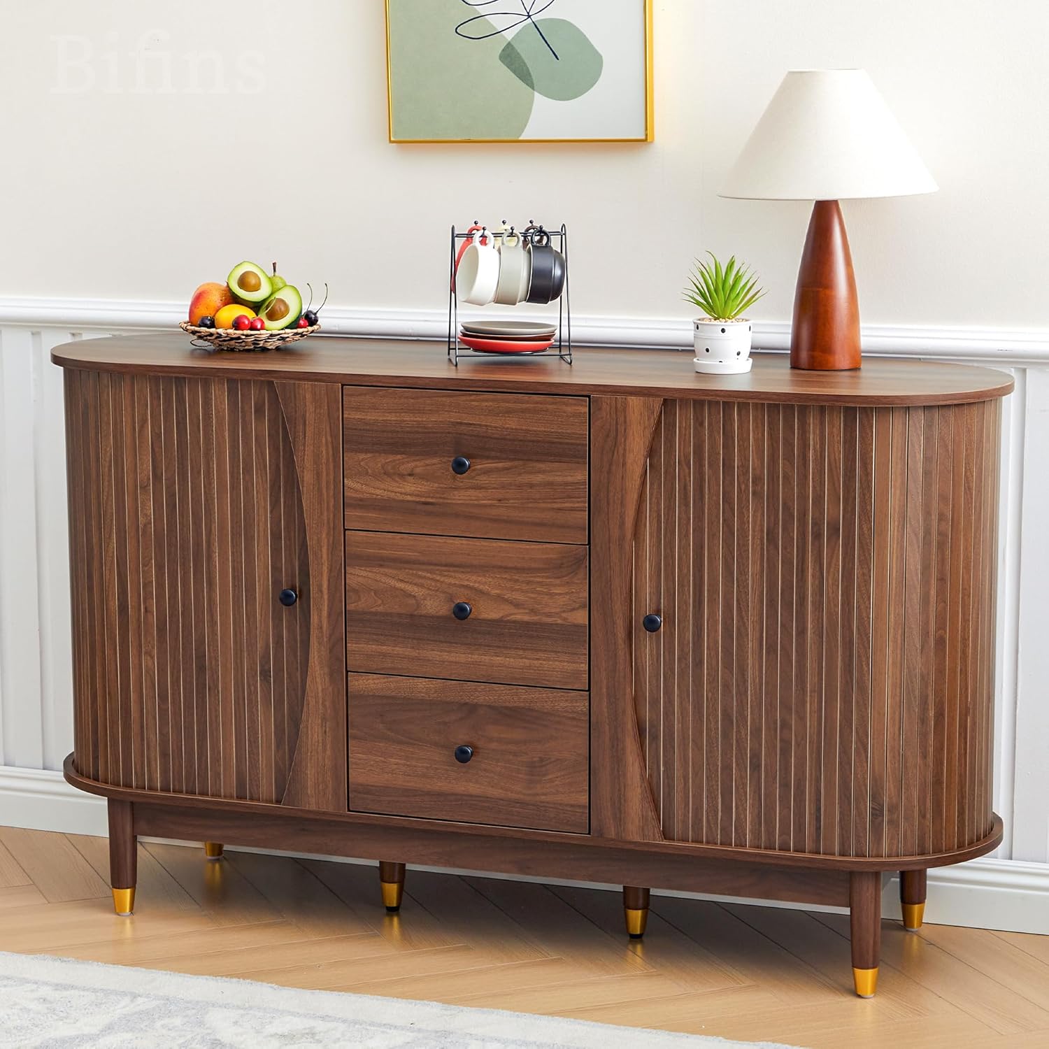 55inch Sideboard Buffet Cabinet with Drawer