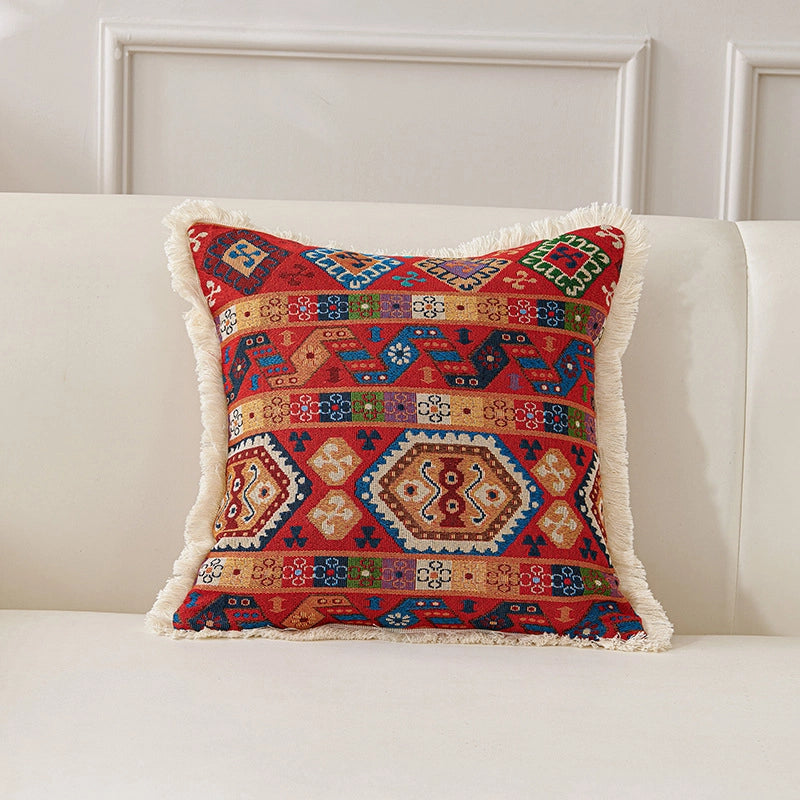 Minimalist Classic Style Geometric Cotton And Linen Pillow Cases