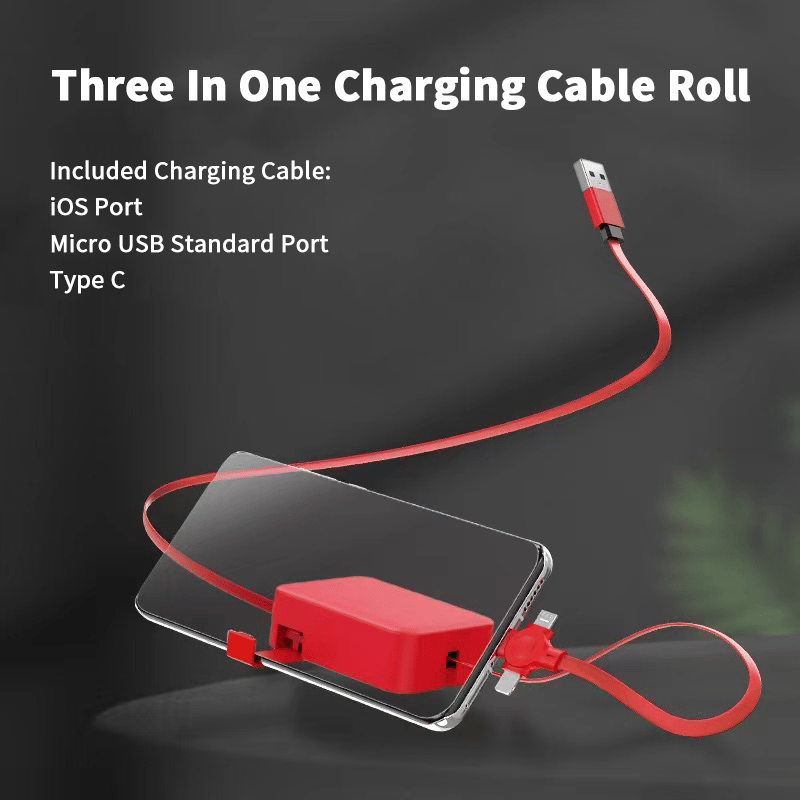 🔥Summer Hot Sale 48% OFF🔥Three In One Charging Cable Roll-Buy 3 Free Shipping