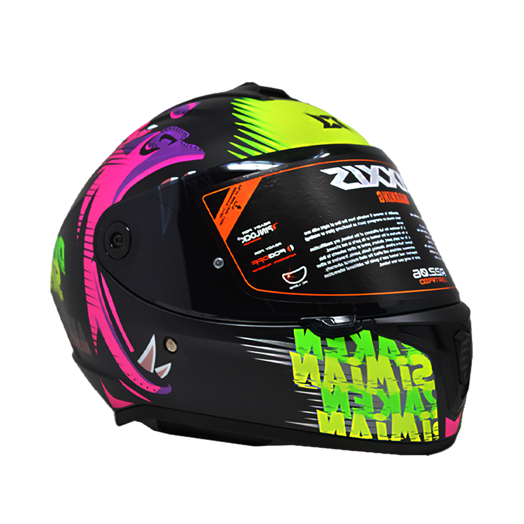 Casco Axxis Draken Simian Negro