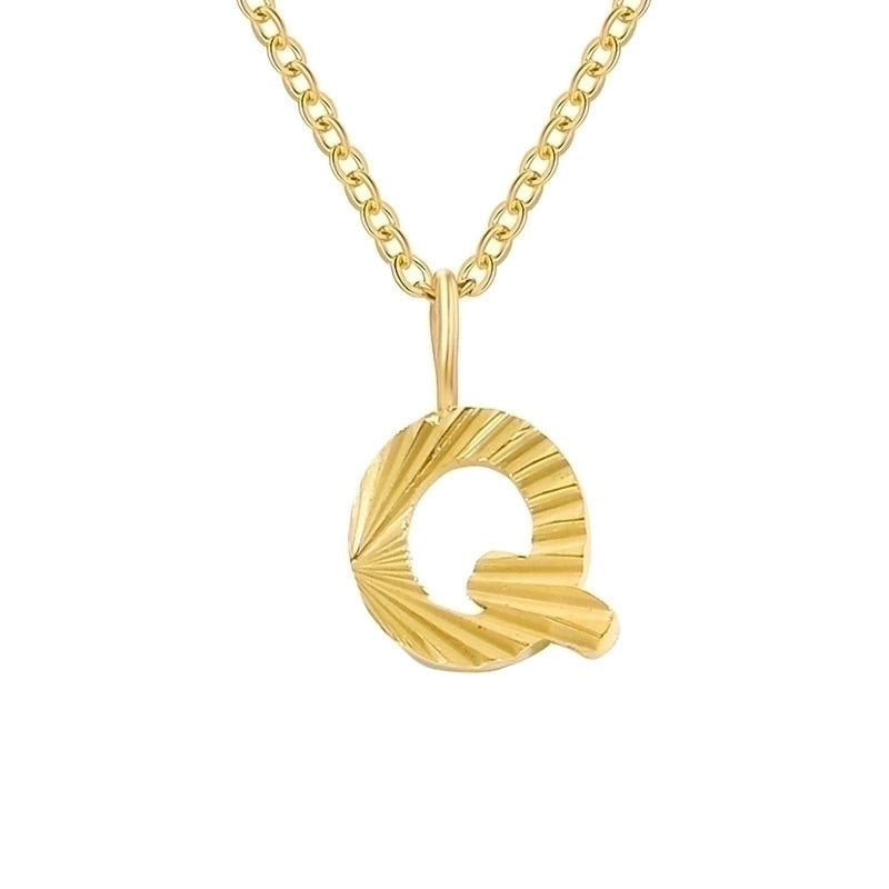 Minimalist Letter Stainless Steel Pendant Necklace In Bulk