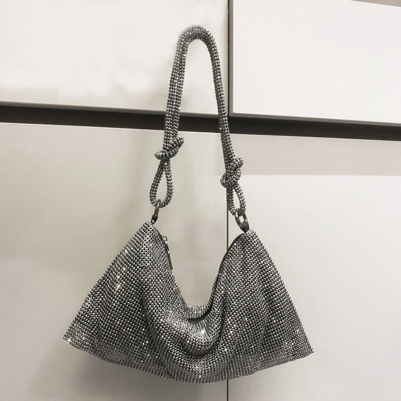 Women's Small Summer Rhinestone Fashion Underarm Bag