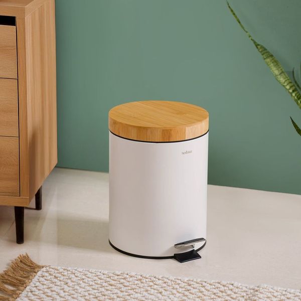 Modbin White Dustbin With Detachable Bucket 5000ml